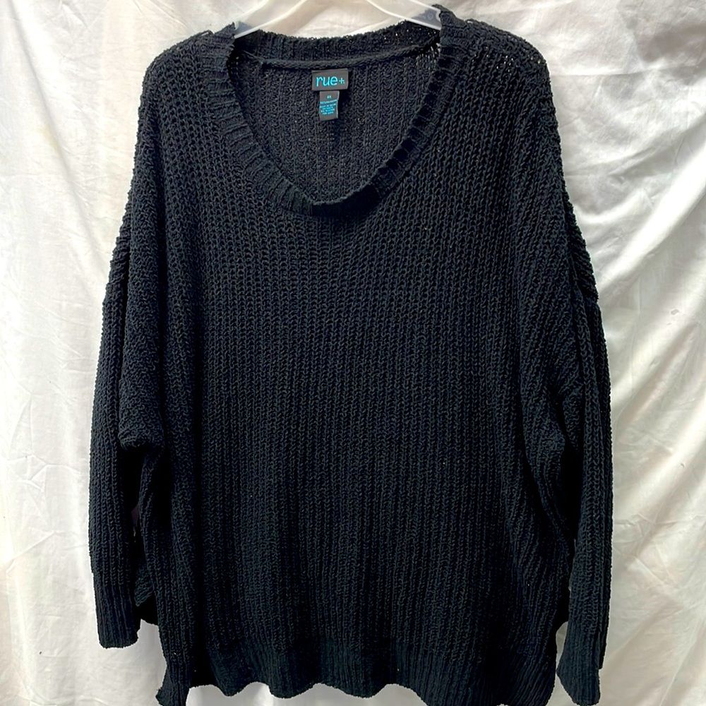 Rue + stretchy knit sweater ladies sz 4x